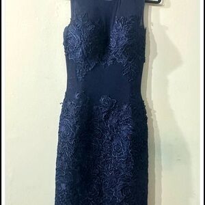Alberto Makali Midnight Blue Lace Dress